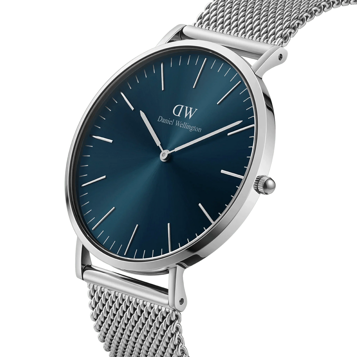 Daniel Wellington Classic Mesh Arctic Mens Blue Watch Dw00100628 -korean beauty