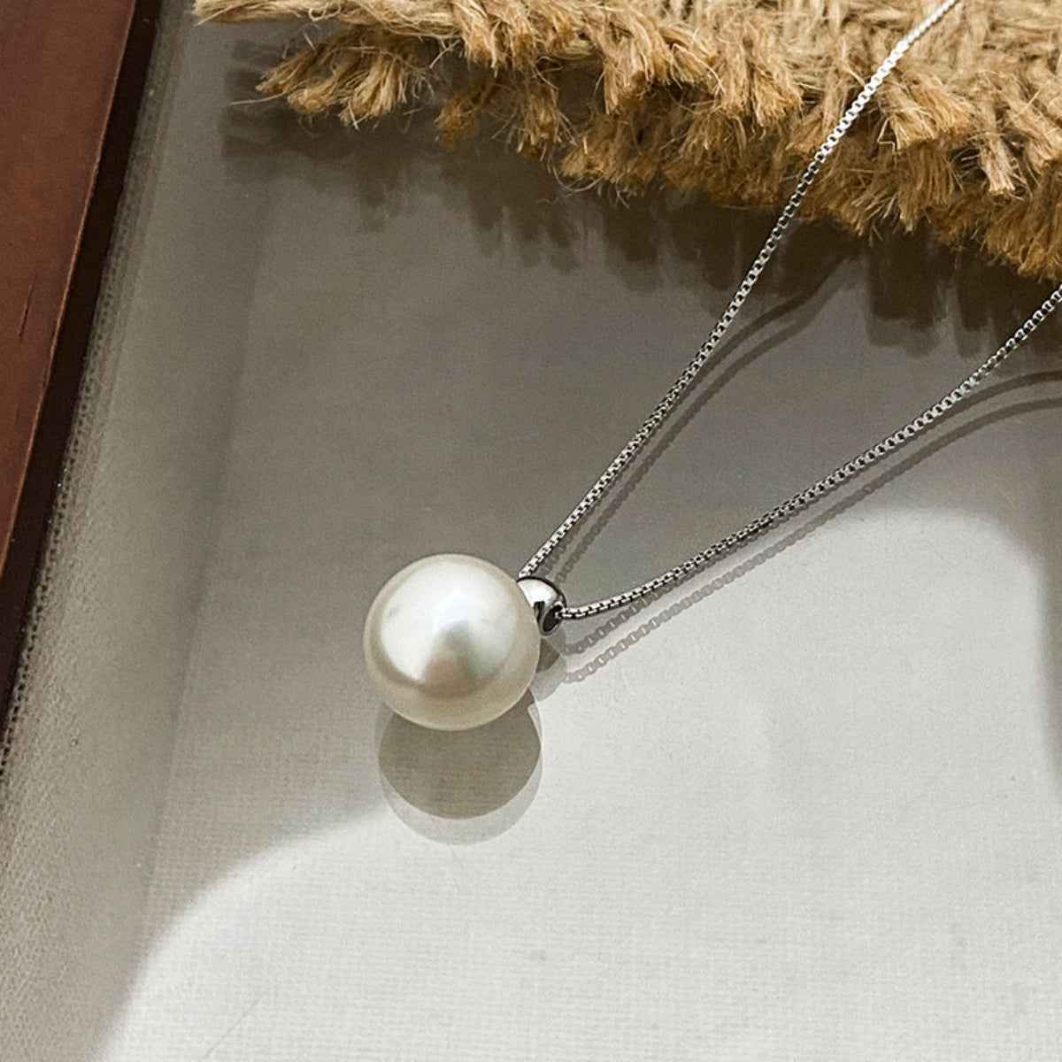 925 Sterling Silver Pearl Pendant Necklace