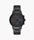Emporio Armani Mens Ar11275 Silver Tone Stainless Steel Chronograph Watch -korean beauty