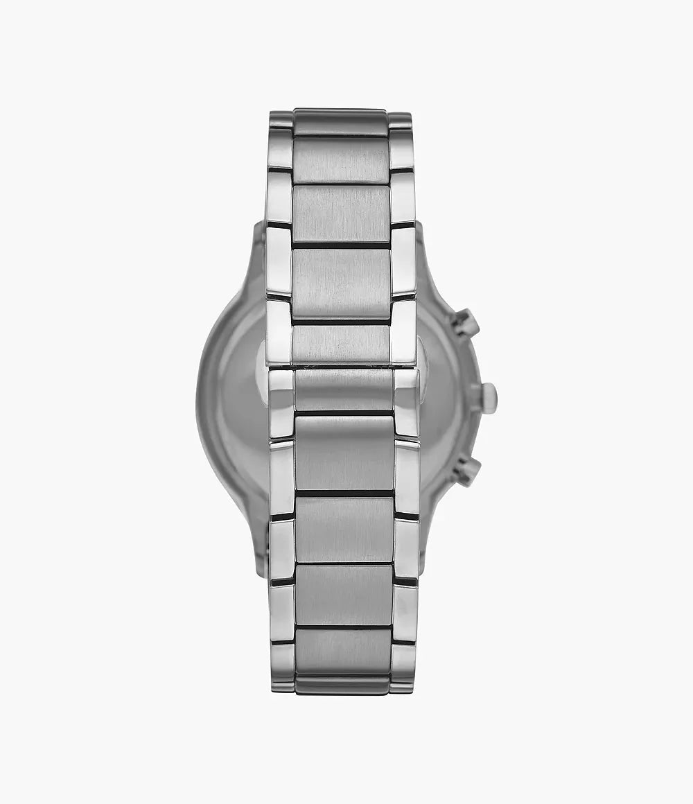 Emporio Armani Mens Ar11458 Rose Gold Tone Stainless Steel And Blue Leather Watch -korean beauty