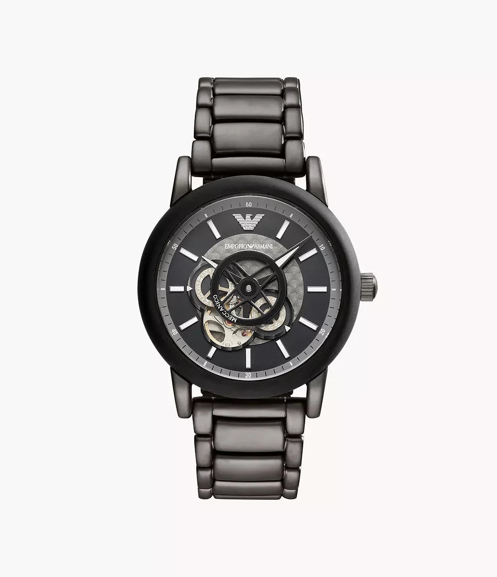 Emporio Armani Ar60010 Mens Meccanico Watch -korean beauty
