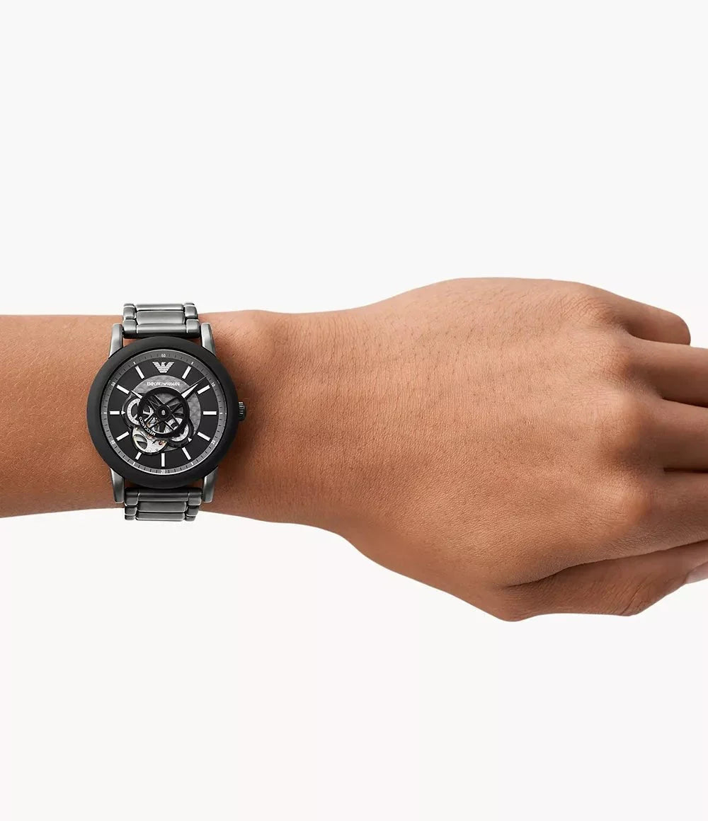 Emporio Armani Ar60010 Mens Meccanico Watch -korean beauty