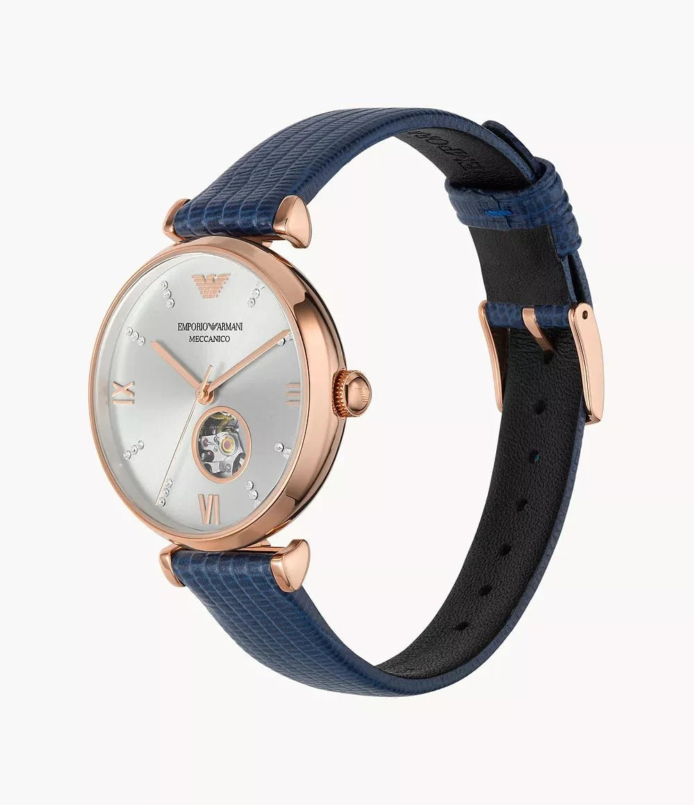 Emporio Armani Ar60020 Womens Meccanico Watch -korean beauty