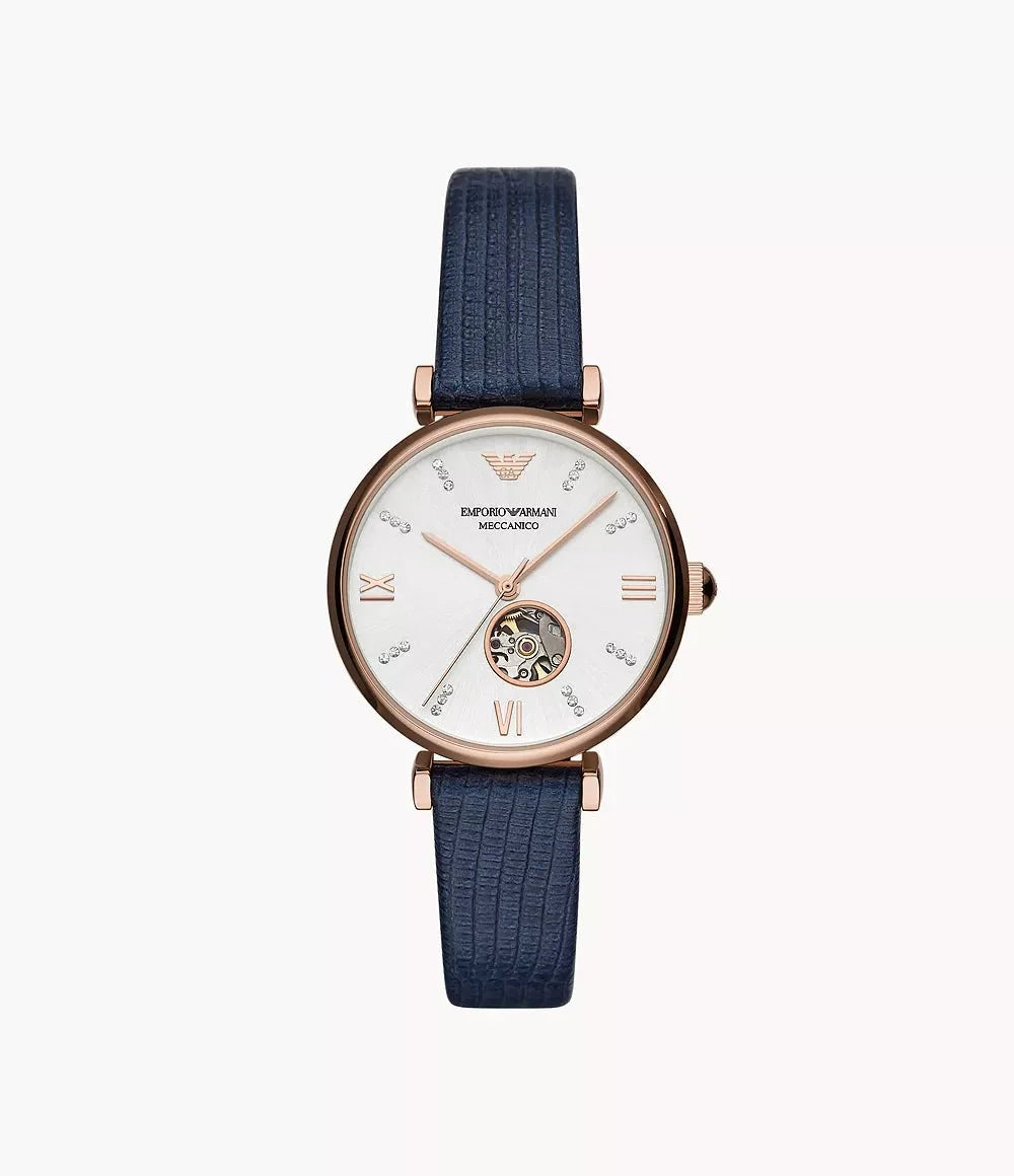 Emporio Armani Ar60020 Womens Meccanico Watch -korean beauty