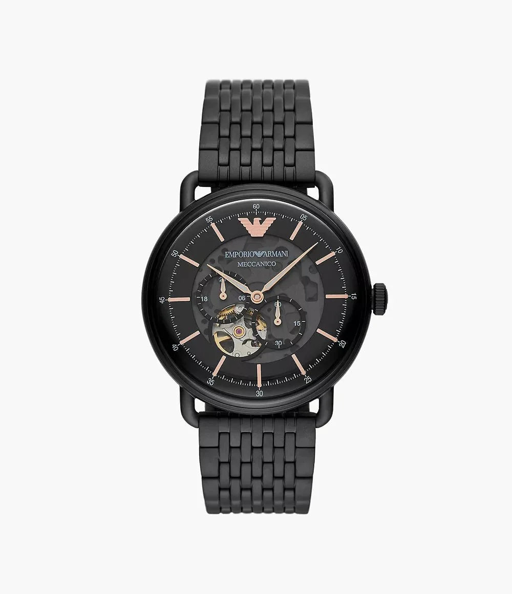 Emporio Armani Ar60025 Mens Meccanico Watch -korean beauty