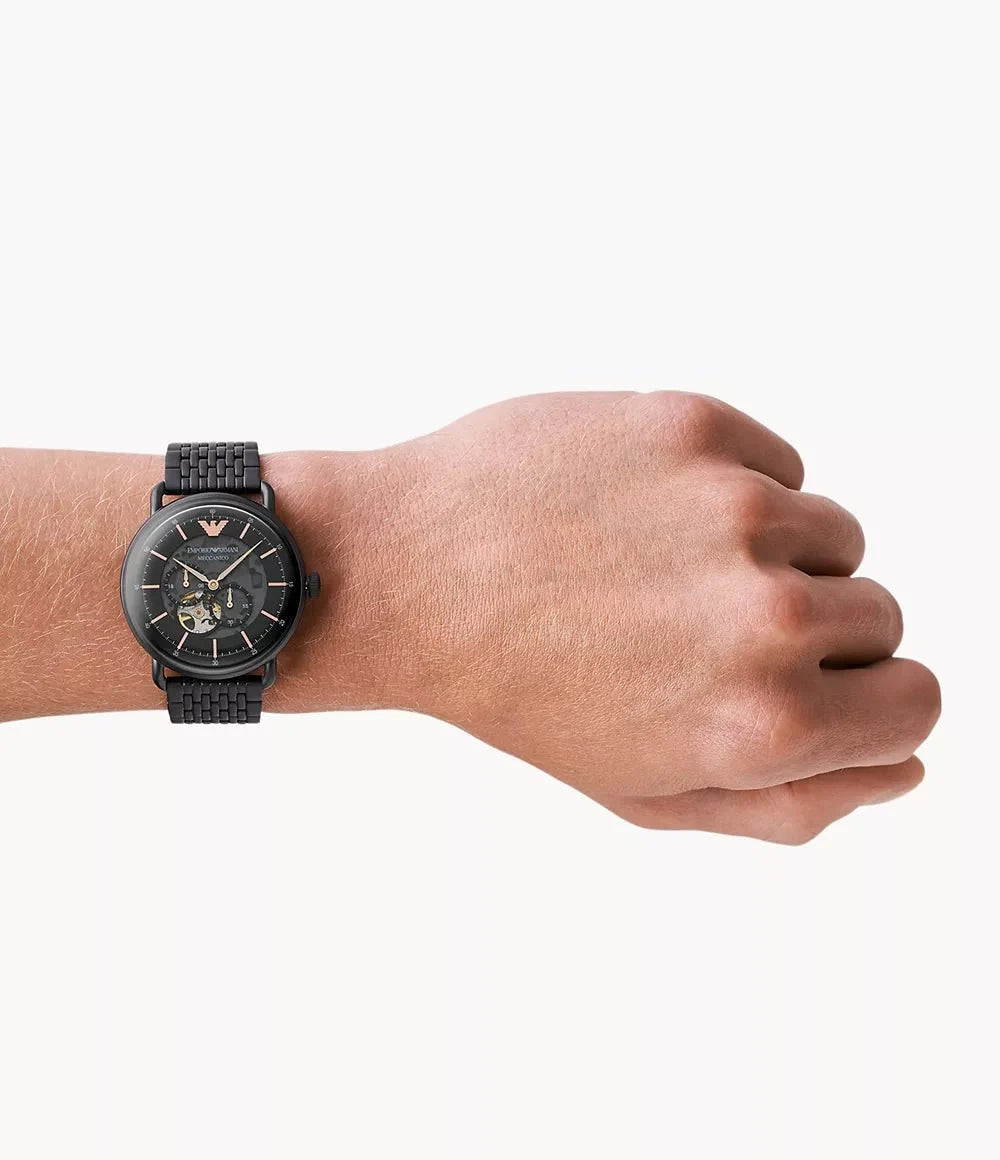 Emporio Armani Ar60025 Mens Meccanico Watch -korean beauty