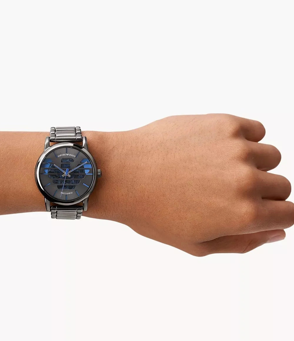 Emporio Armani Ar60029 Mens Meccanico Watch -korean beauty
