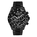 Hugo Boss Mens 1513754 Hero Chronograph Black Stainless Steel Watch -korean beauty