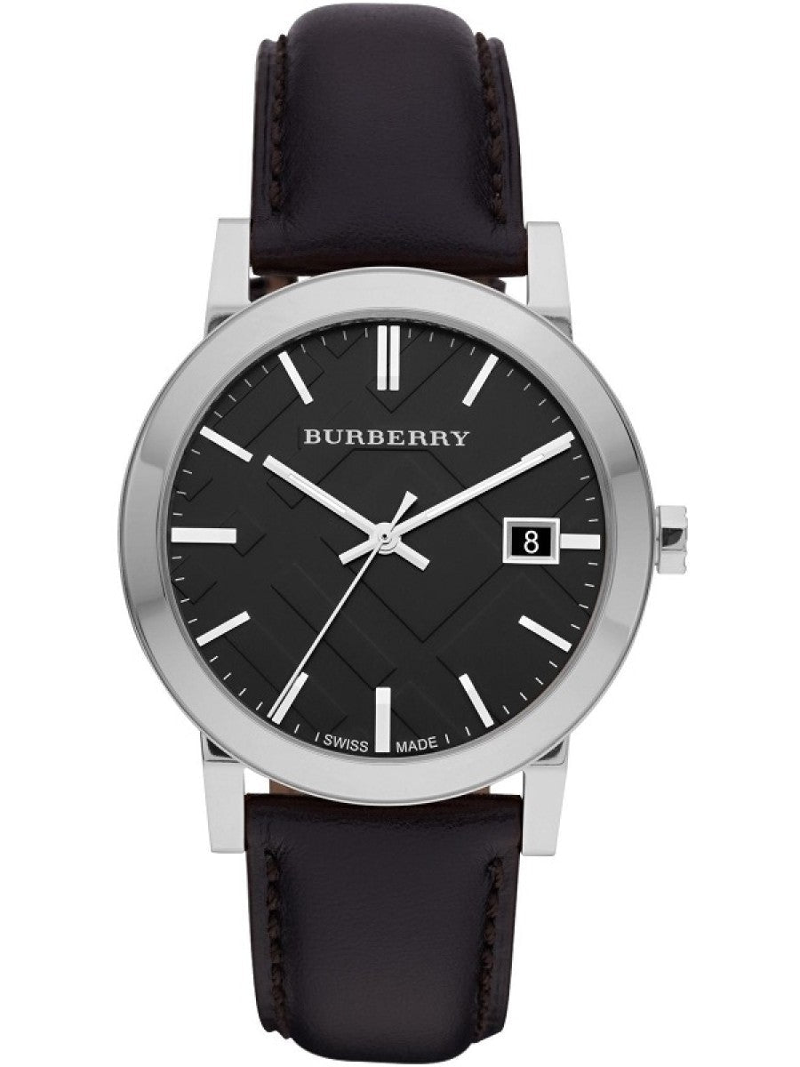Burberry Mens Watch The City Check Black Bu9009 -korean beauty