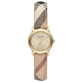Burberry Ladies Watch The City Haymarket Check Rose Gold Bu9219 -korean beauty