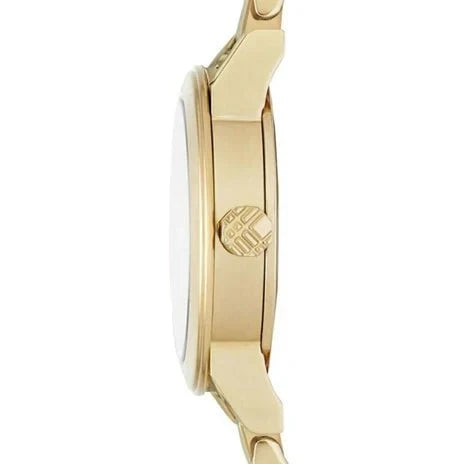Burberry Ladies Watch The City Engraved Check Gold Bu9234 -korean beauty