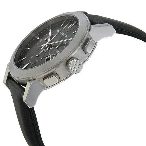 Burberry Mens Watch Chronograph The City Beat Check Bu9359 -korean beauty