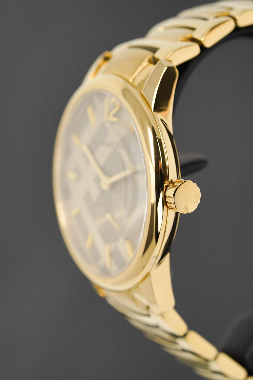 Burberry Mens Watch The Classic Yellow Gold Bu10006 -korean beauty