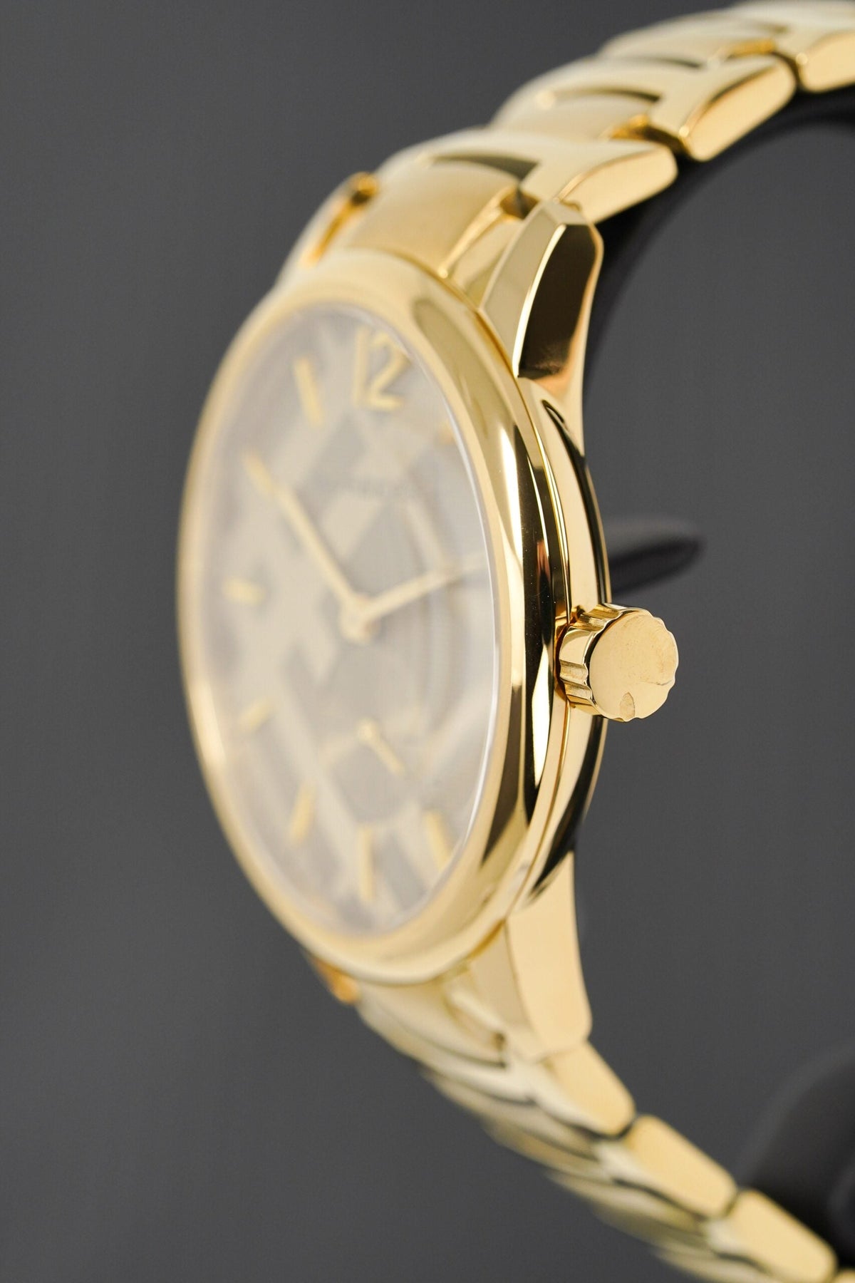 Burberry Mens Watch The Classic Yellow Gold Bu10006 -korean beauty