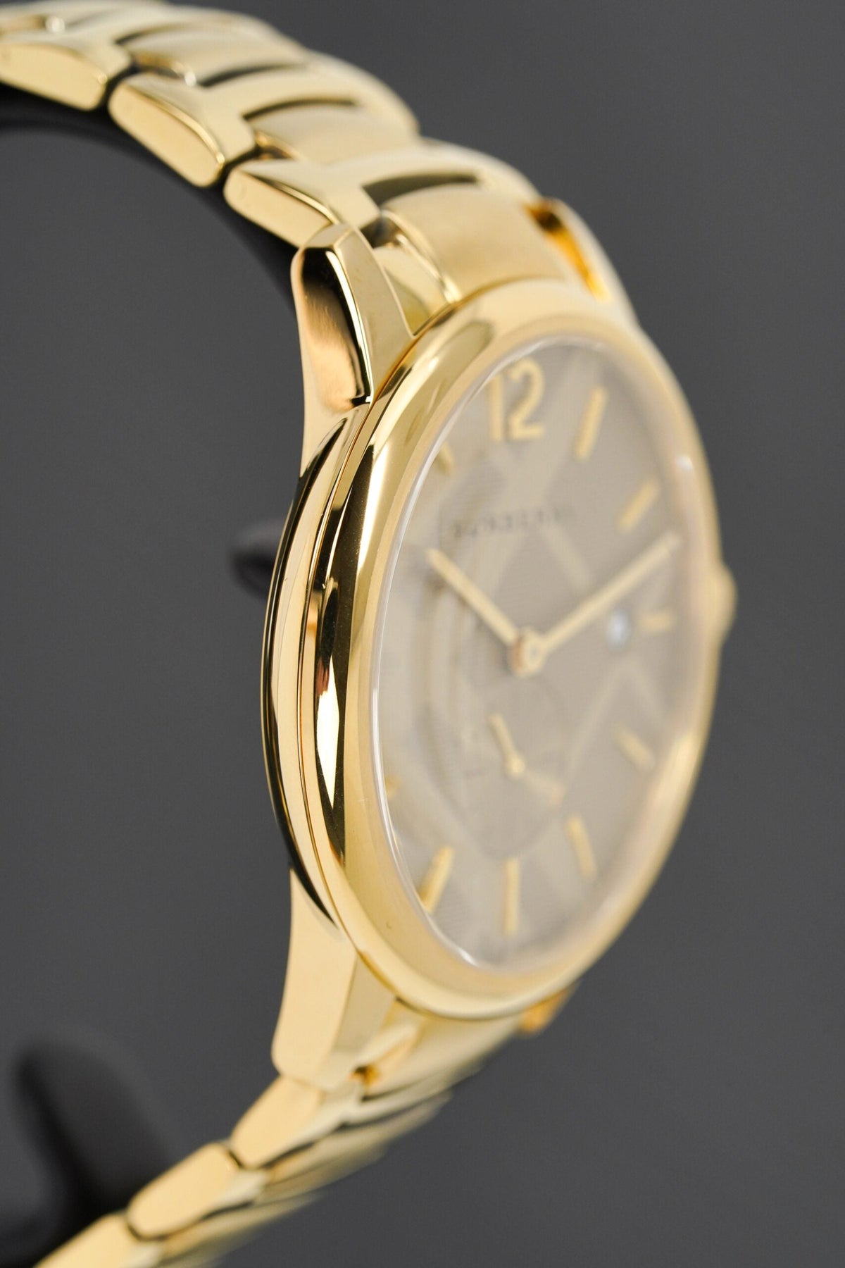Burberry Mens Watch The Classic Yellow Gold Bu10006 -korean beauty