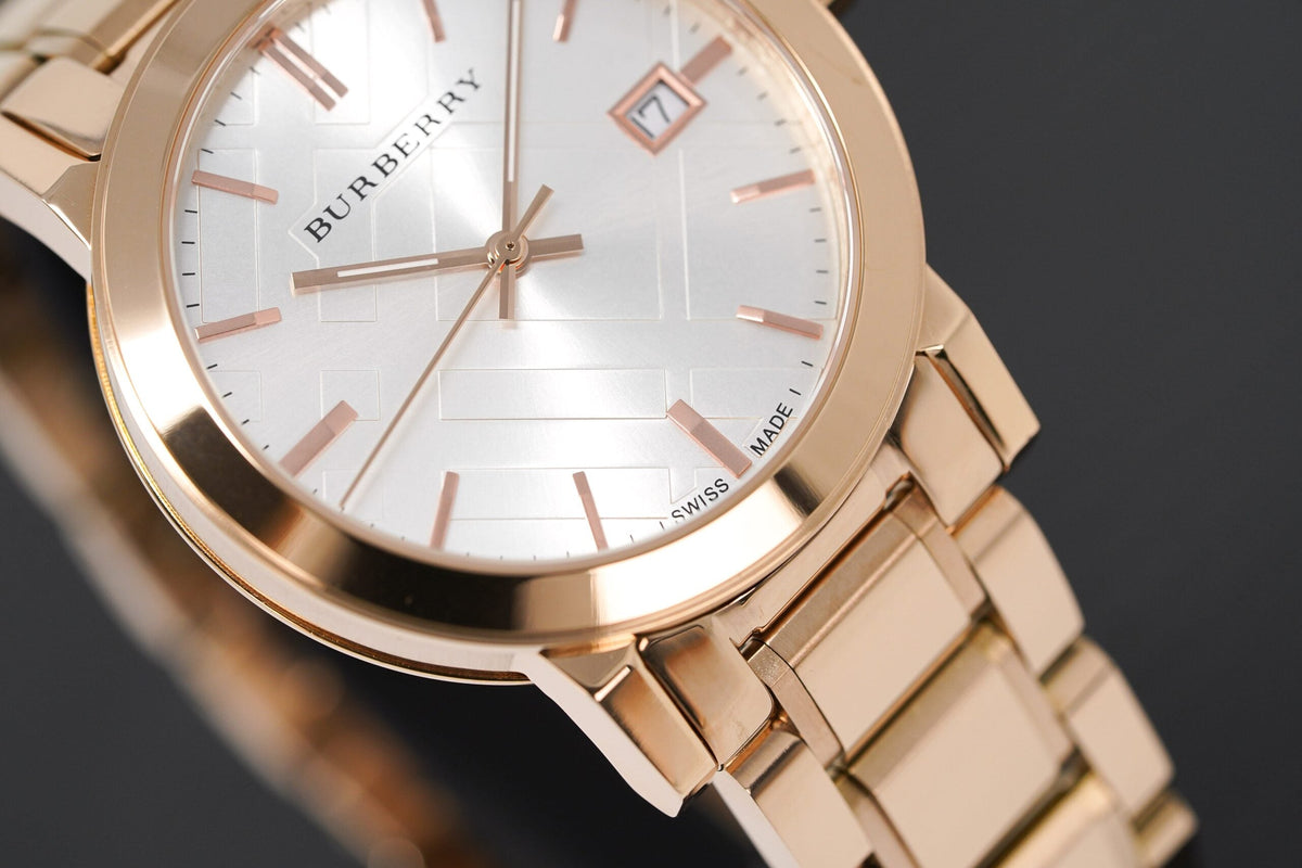 Burberry Ladies Watch The City Rose Gold Pvd Bu9004 -korean beauty