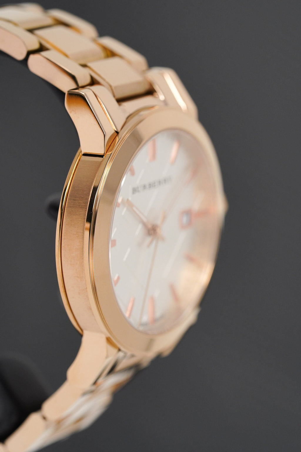 Burberry Ladies Watch The City Rose Gold Pvd Bu9004 -korean beauty