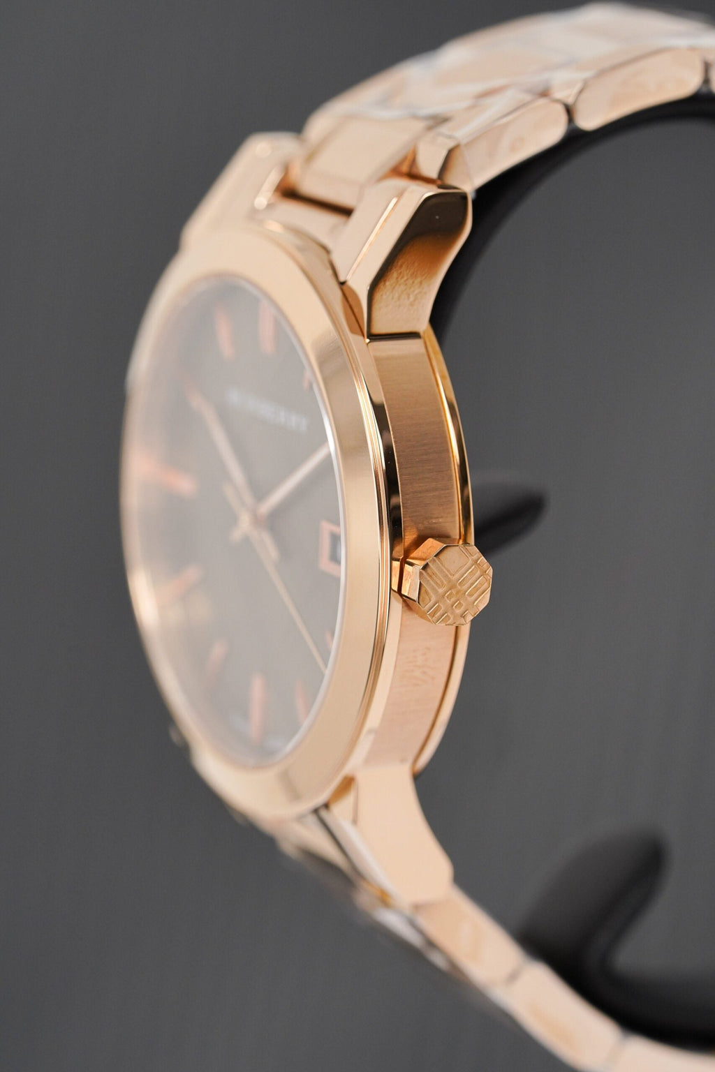 Burberry Ladies Watch The City Rose Gold Pvd Bu9005 -korean beauty