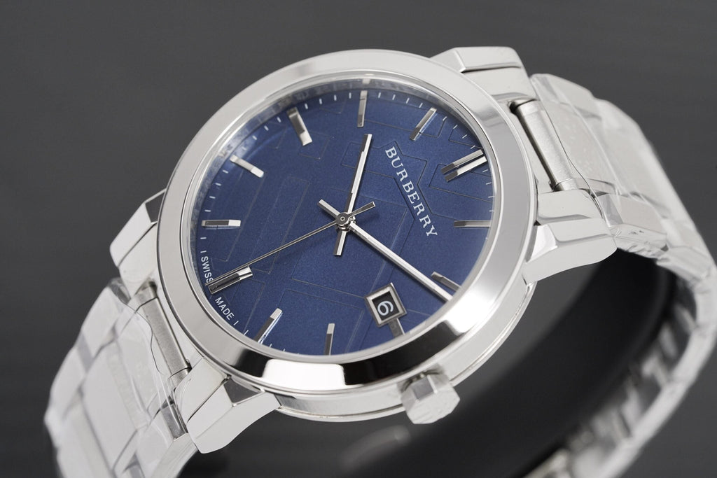 Burberry Mens Watch The City Steel Blue Bu9031 -korean beauty