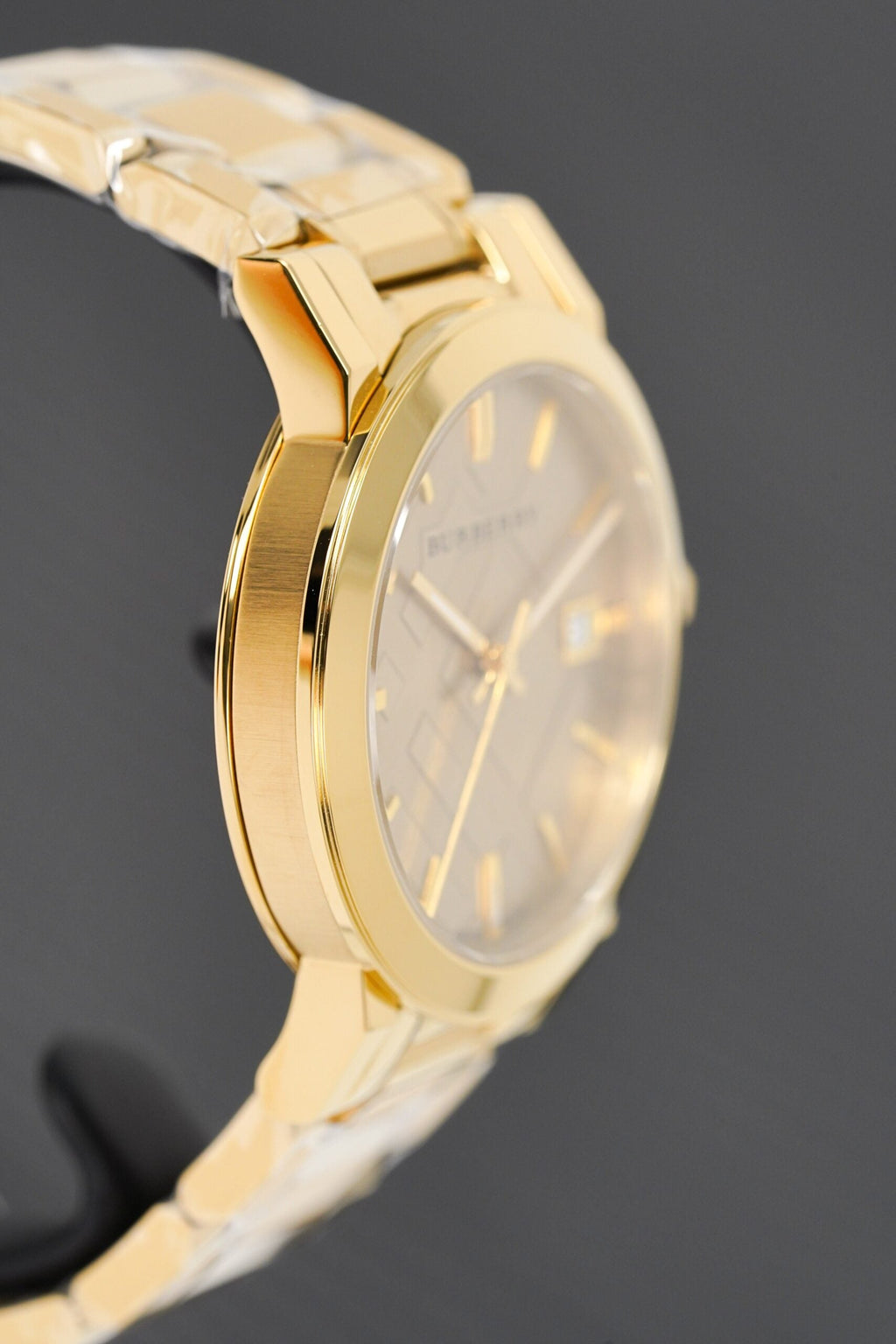 Burberry Mens Watch The City Steel Gold Bu9033 -korean beauty