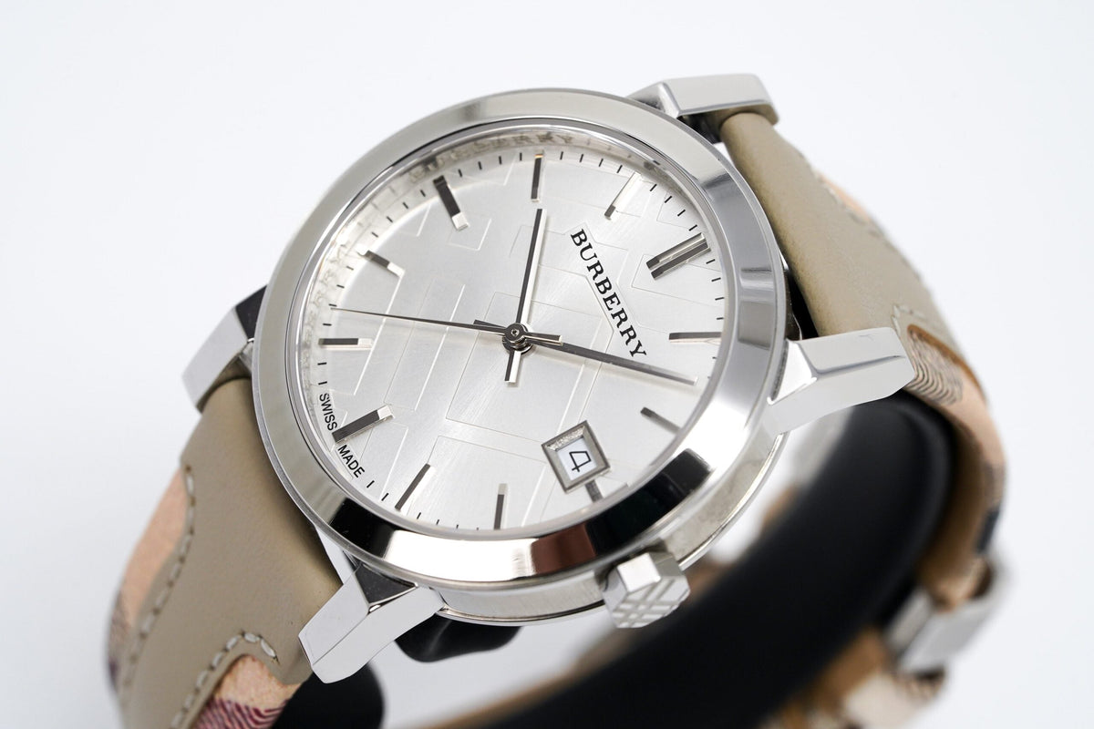 Burberry Ladies Watch The City Haymarket Check Bu9132 -korean beauty