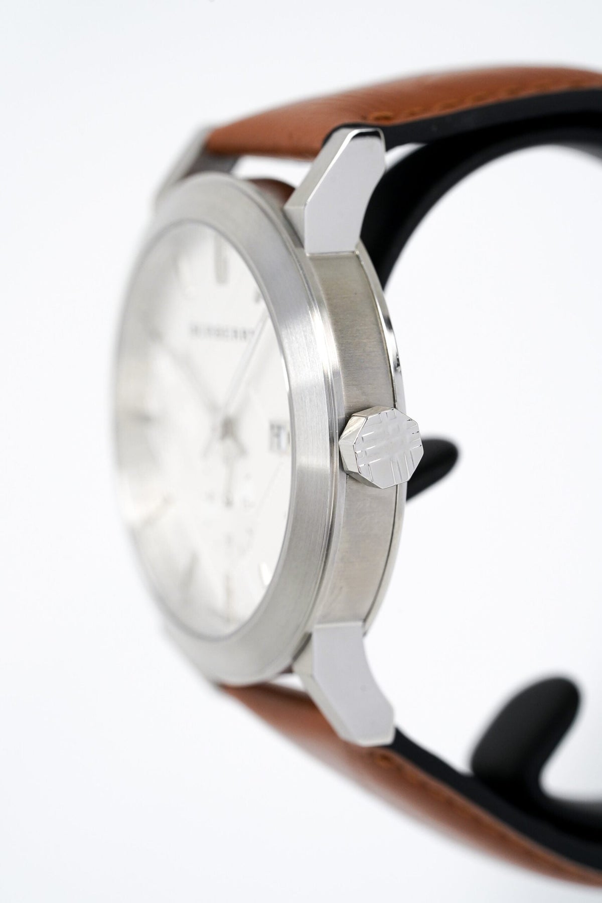 Burberry Mens Watch The City Silver Brown Bu9904 -korean beauty