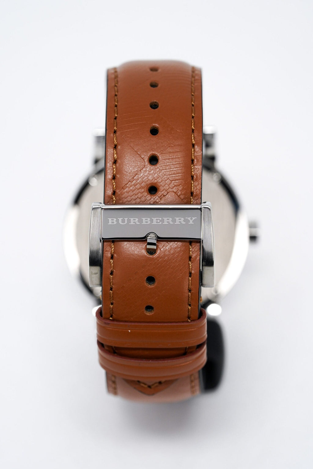 Burberry Mens Watch The City Silver Brown Bu9904 -korean beauty