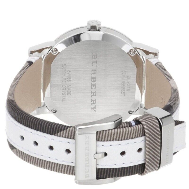 Burberry Ladies Watch The City Check White Bu9019 -korean beauty