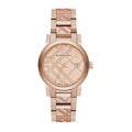 Burberry Unisex Watch The City Engraved Check Watch Bu9039 -korean beauty
