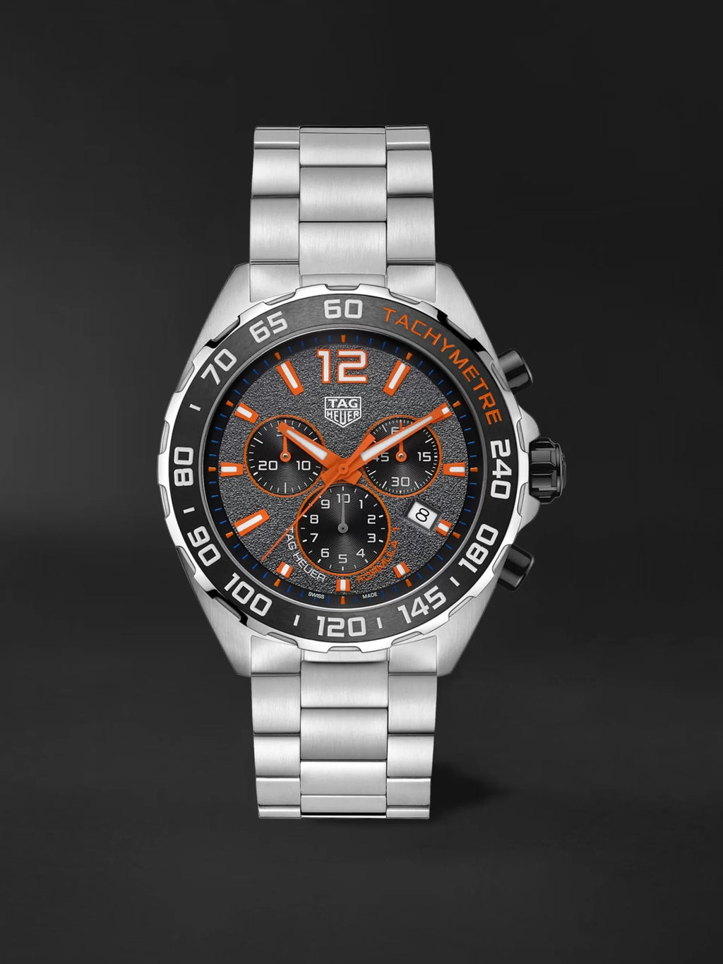 Tag Heuer Formula 1 Chronograph Ceramic Black Dial Silver Steel Strap Watch For Men Caz101ah Ba0842 -korean beauty