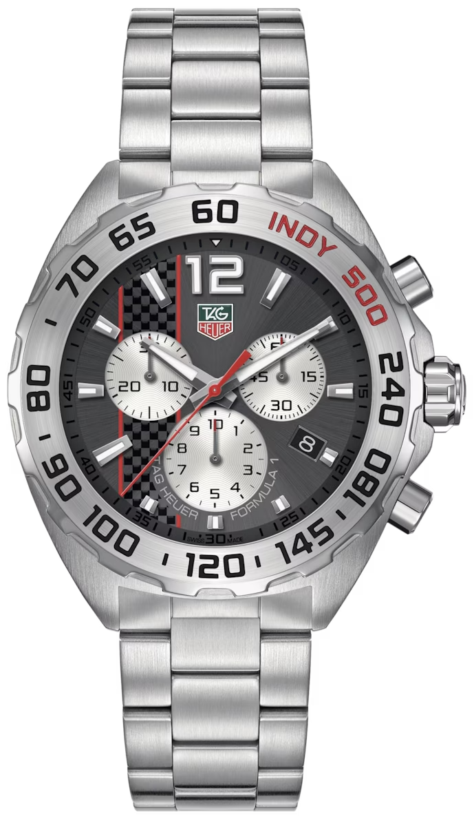 Tag Heuer Formula 1 Quartz Chronograph Grey Dial Silver Steel Strap Watch For Men Caz1114 Ba0877 -korean beauty