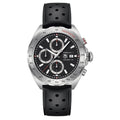 Tag Heuer Formula 1 Chronograph 43mm Automatic Mens Watch Stainless Steel Case With Black Rubber Strap Black Dial -korean beauty