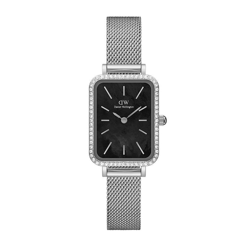 Daniel Wellington Quadro Ladies Black Watch Dw00100667 -korean beauty