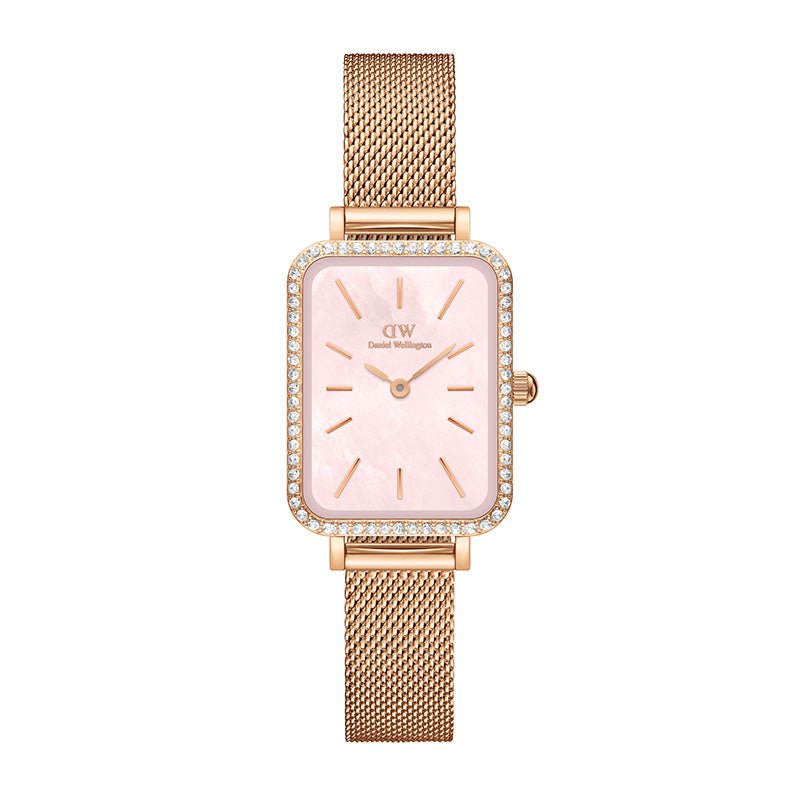 Daniel Wellington Quadro Ladies Pink Watch Dw00100669 -korean beauty