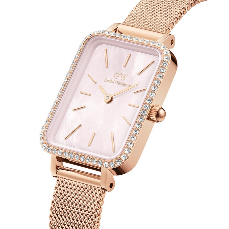 Daniel Wellington Quadro Ladies Pink Watch Dw00100669 -korean beauty