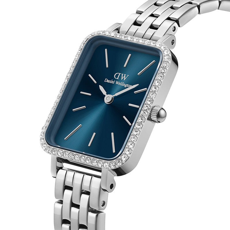 Daniel Wellington Quadro Ladies Blue Watch Dw00100670 -korean beauty