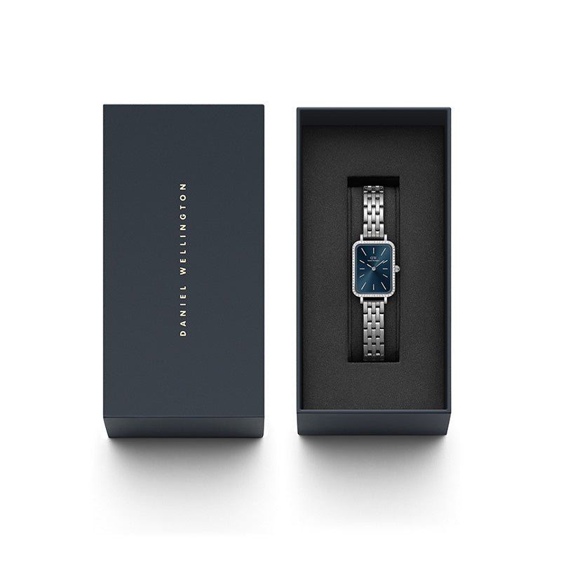 Daniel Wellington Quadro Ladies Blue Watch Dw00100670 -korean beauty