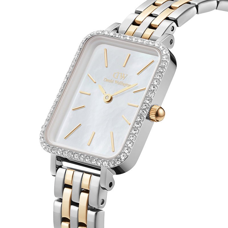 Daniel Wellington Quadro Ladies White Watch Dw00100671 -korean beauty