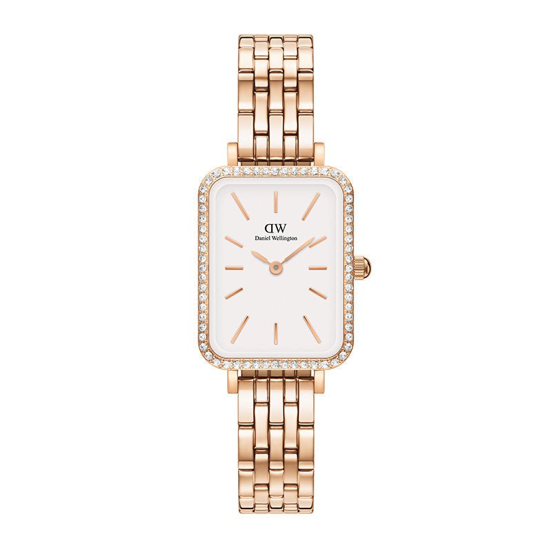 Daniel Wellington Quadro Ladies White Watch Dw00100672 -korean beauty