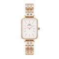 Daniel Wellington Quadro Ladies White Watch Dw00100672 -korean beauty
