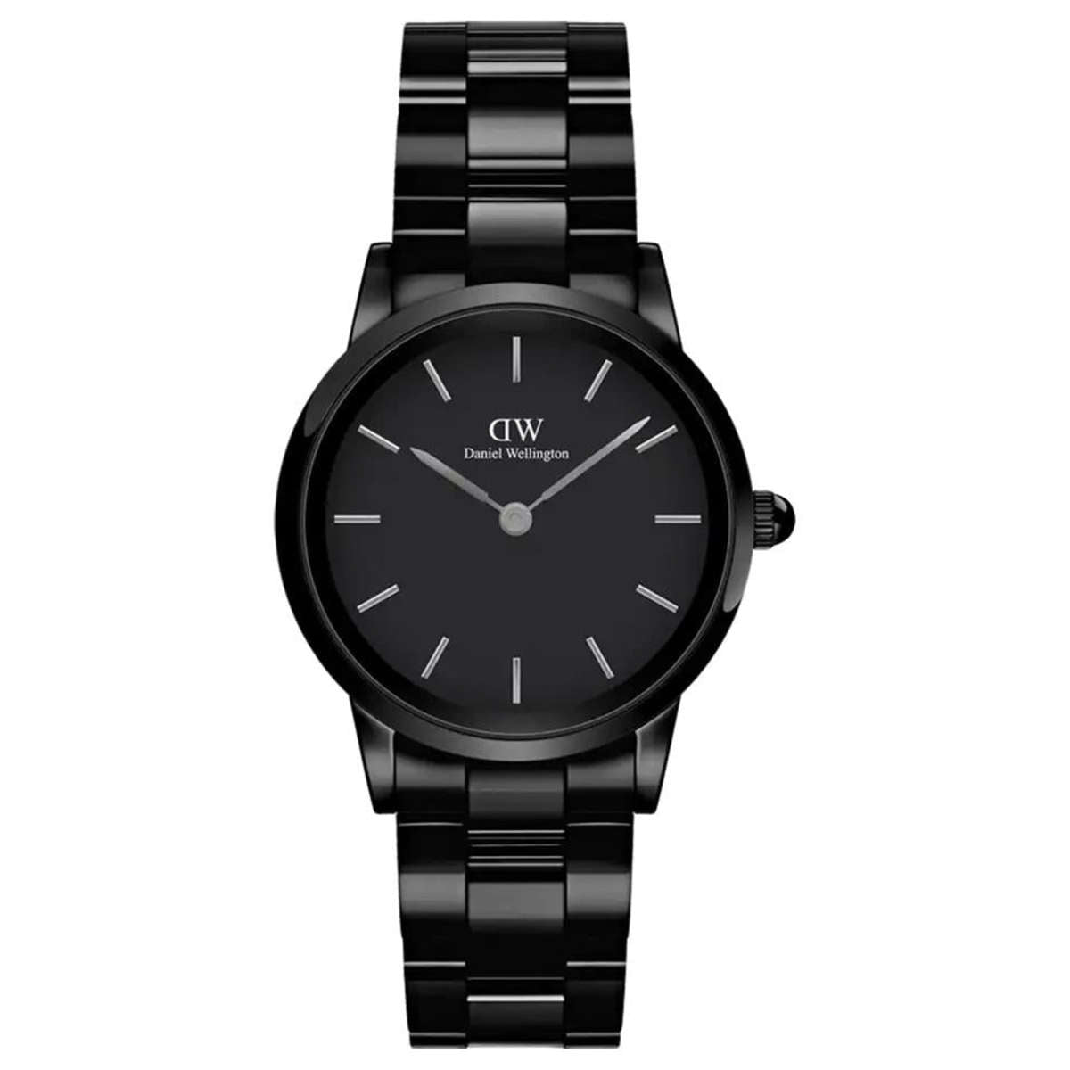 Daniel Wellington Iconic Link Ladies Black Watch Dw00600415 -korean beauty