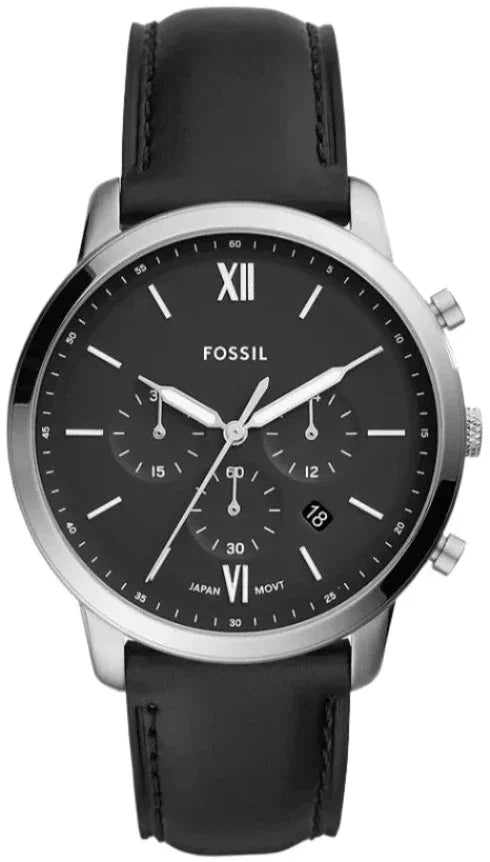 Fossil Watch Neutra Chronograph Black Fs5452 -korean beauty