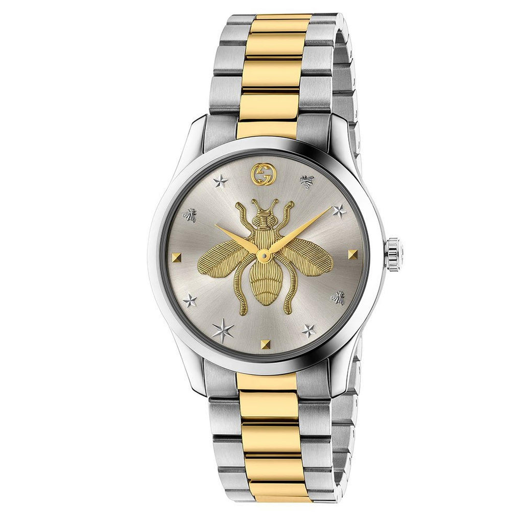 Gucci G Timeless Iconic Steel And Gold Pvd Watch Ya1264131 -korean beauty