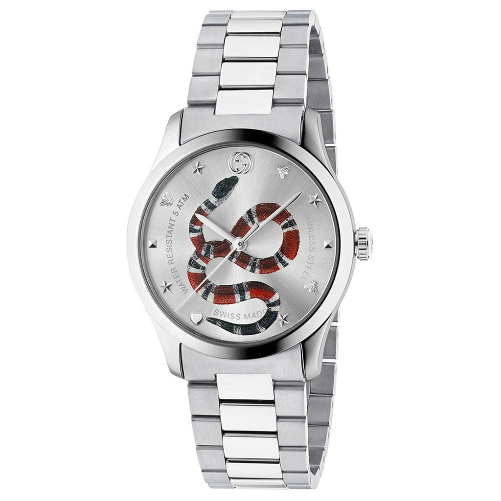 Gucci G Timeless Snake Mens Watch Ya1264076 -korean beauty