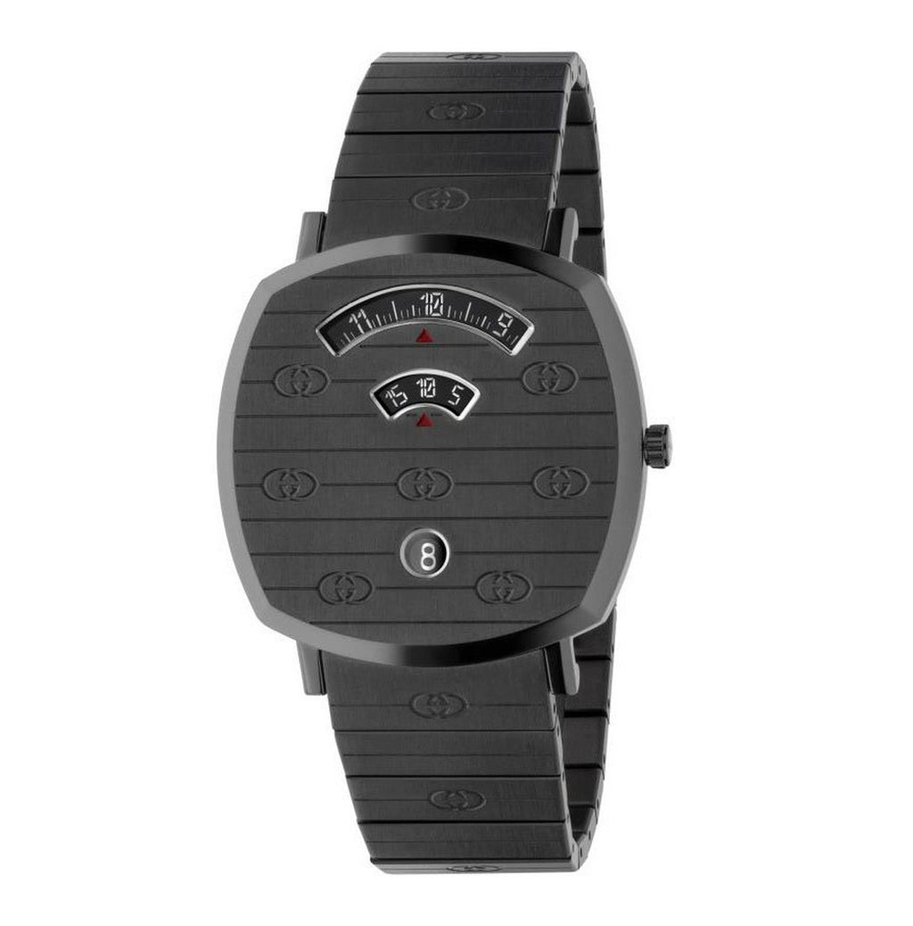 Gucci Gucci Grip Grey Pvd Watch Ya157429 -korean beauty