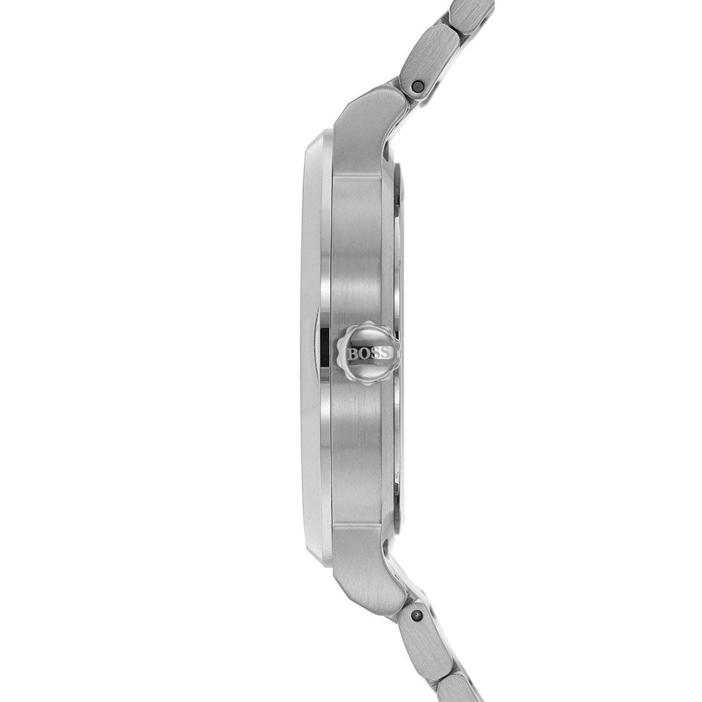 Hugo Boss Womens 1502421 Symphony Rose Gold Tone Stainless Steel Watch -korean beauty