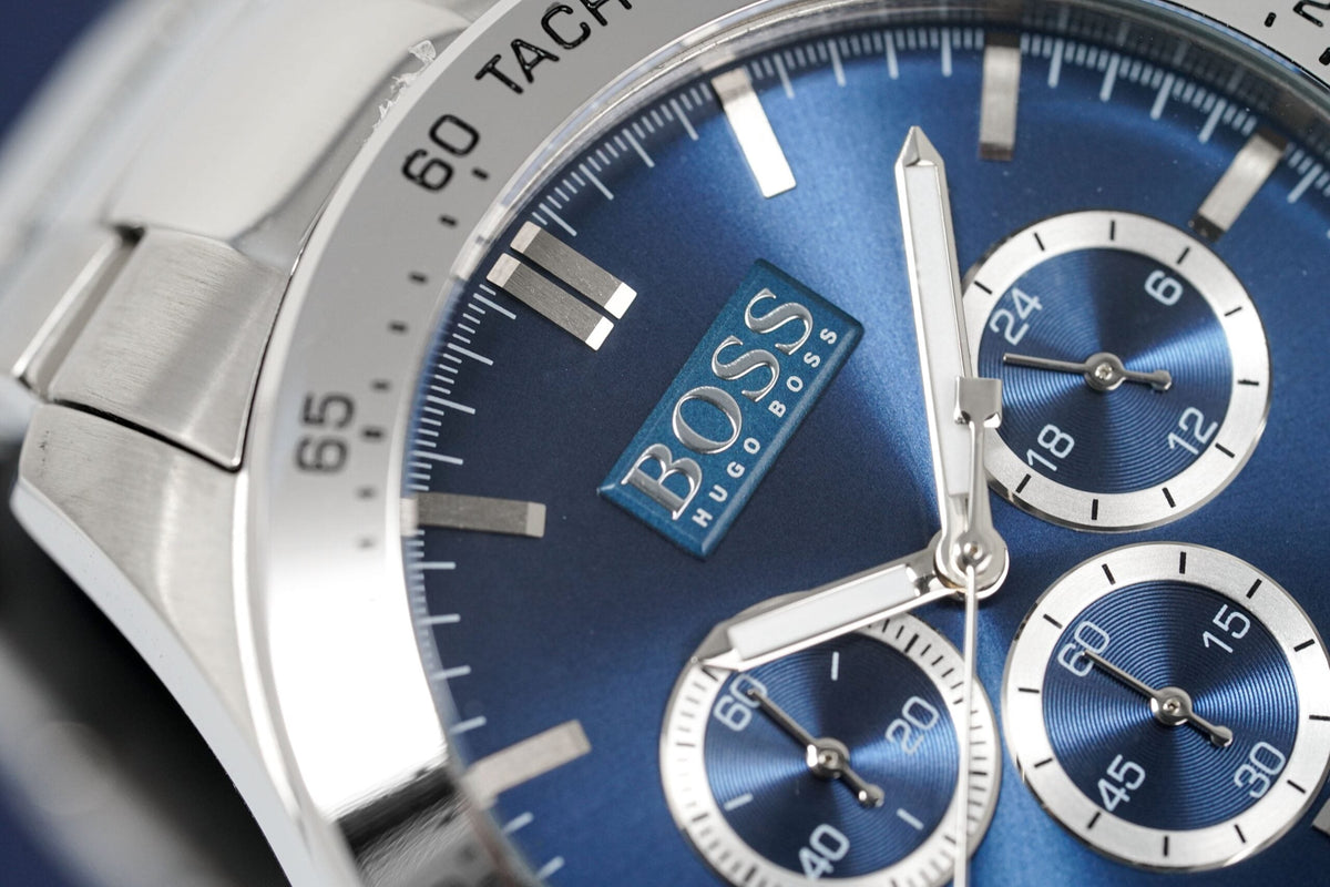 Hugo Boss Men S Watch Chronograph Ikon Blue Hb1512963 -korean beauty