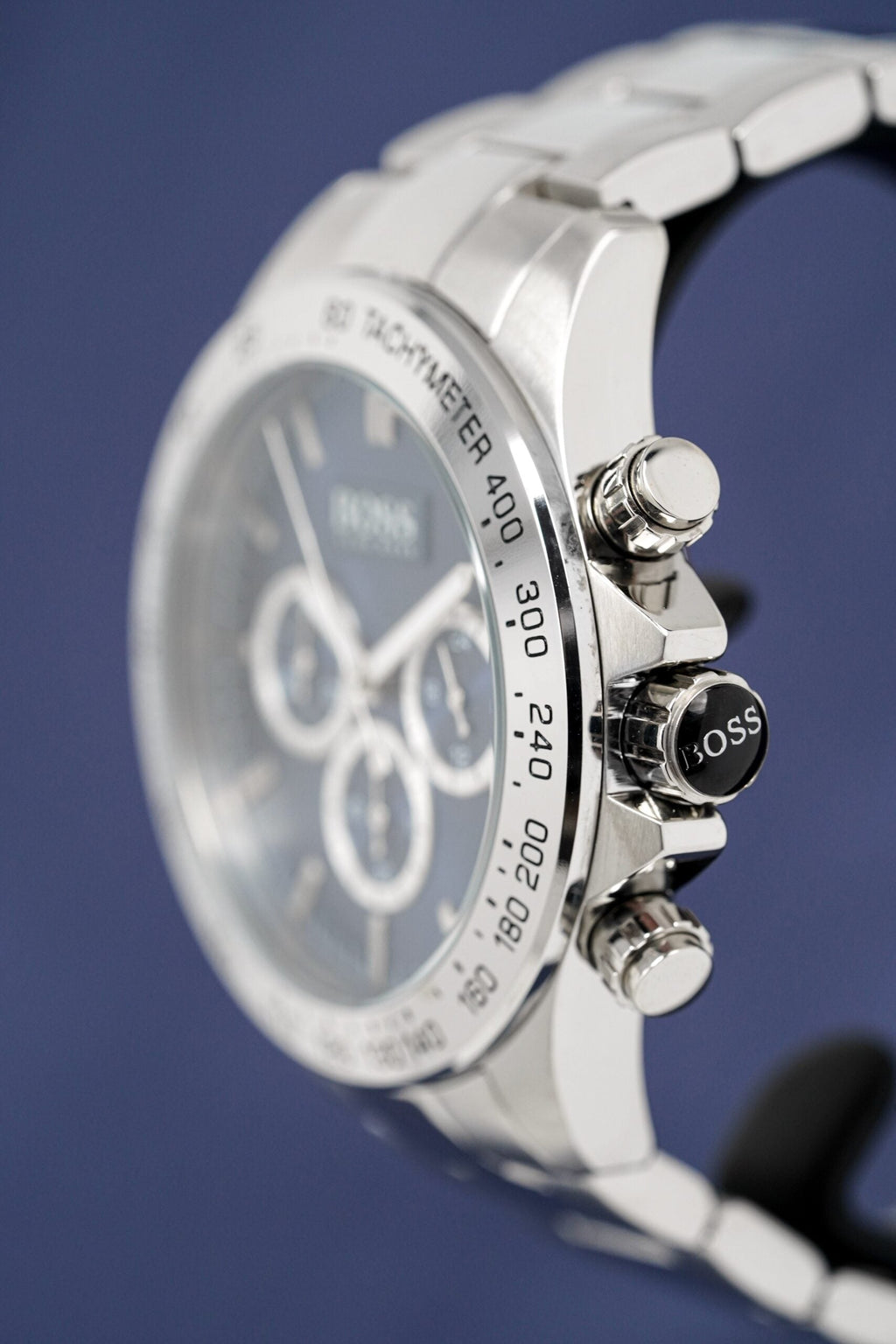 Hugo Boss Men S Watch Chronograph Ikon Blue Hb1512963 -korean beauty