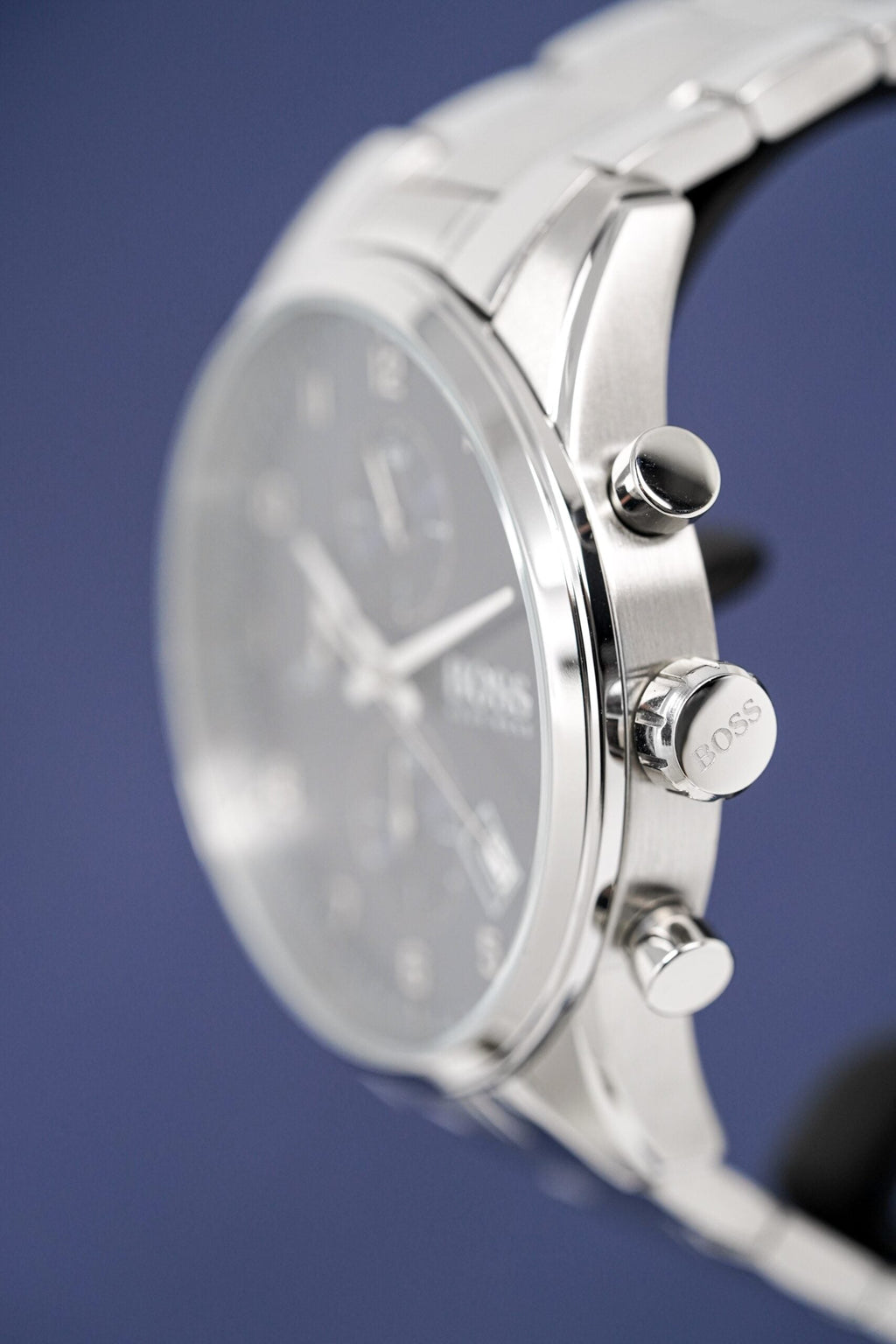 Hugo Boss Men S Watch Chronograph Skymaster Blue Hb1513784 -korean beauty