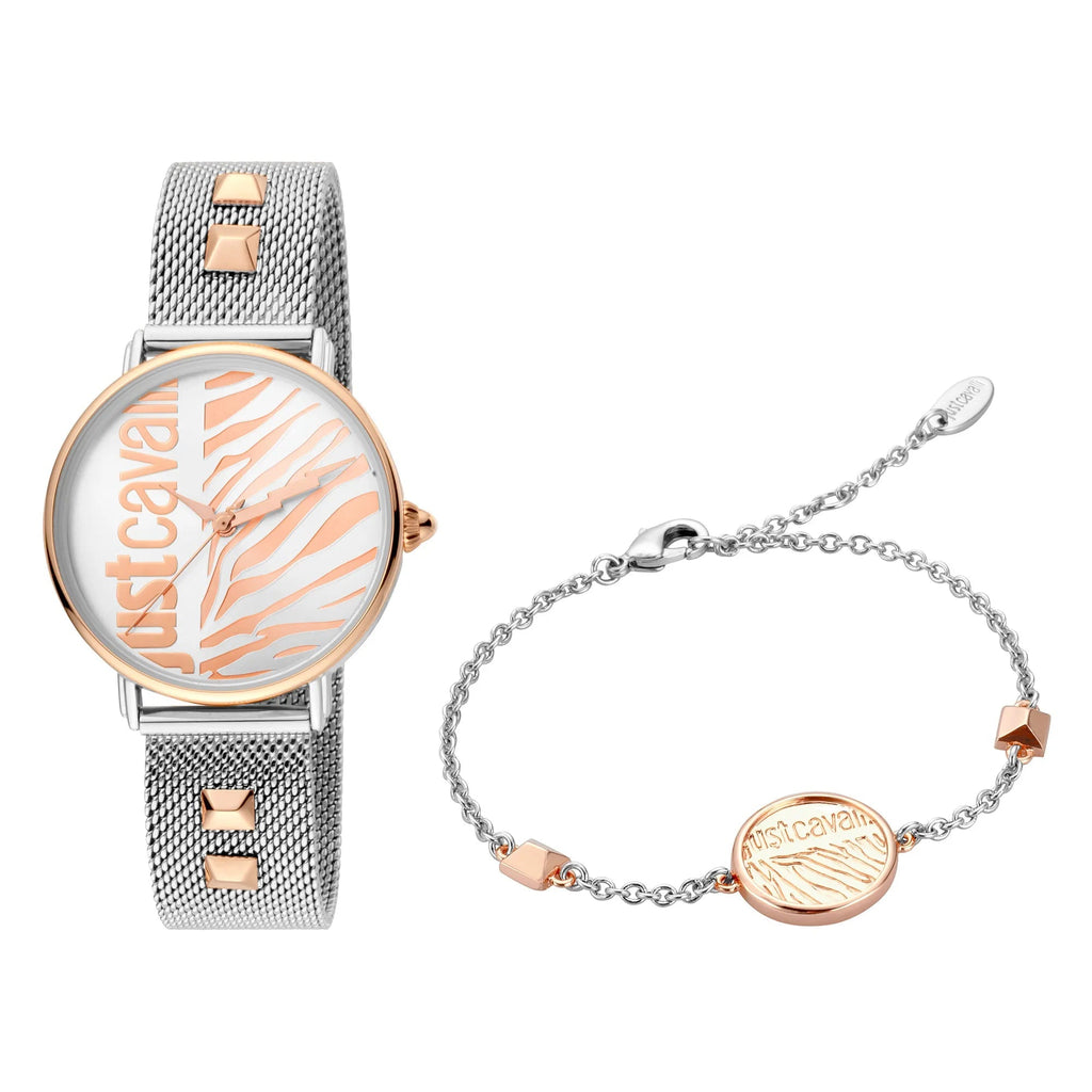 Just Cavalli SET Steel Mesh Rose Gold TwoTone -korean beauty